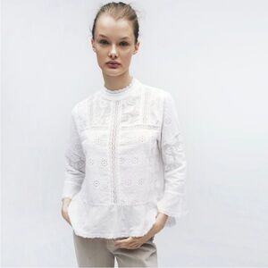 Zara eyelet top